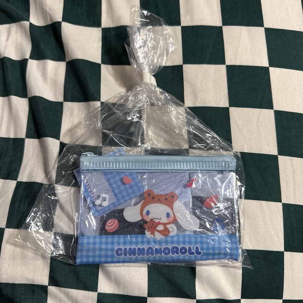 Cinnamoroll Blue Zipper Pouch